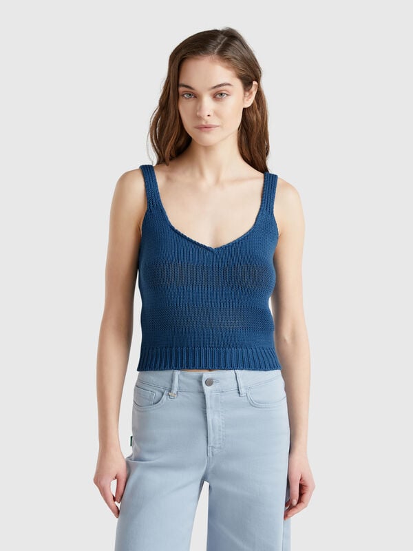 Canotta in maglia 100% cotone Donna