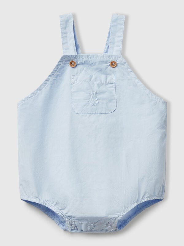 Pagliaccetto salopette in 100% cotone Baby