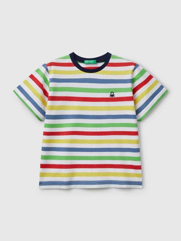 Maglietta a righe 100% cotone Bambino