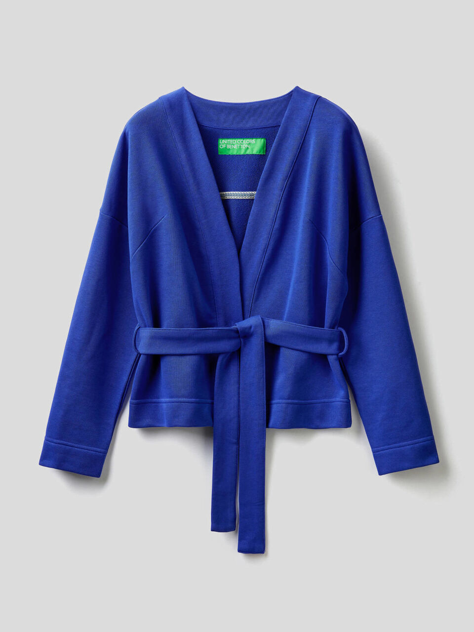Cardigan in felpa stile kimono image number 1