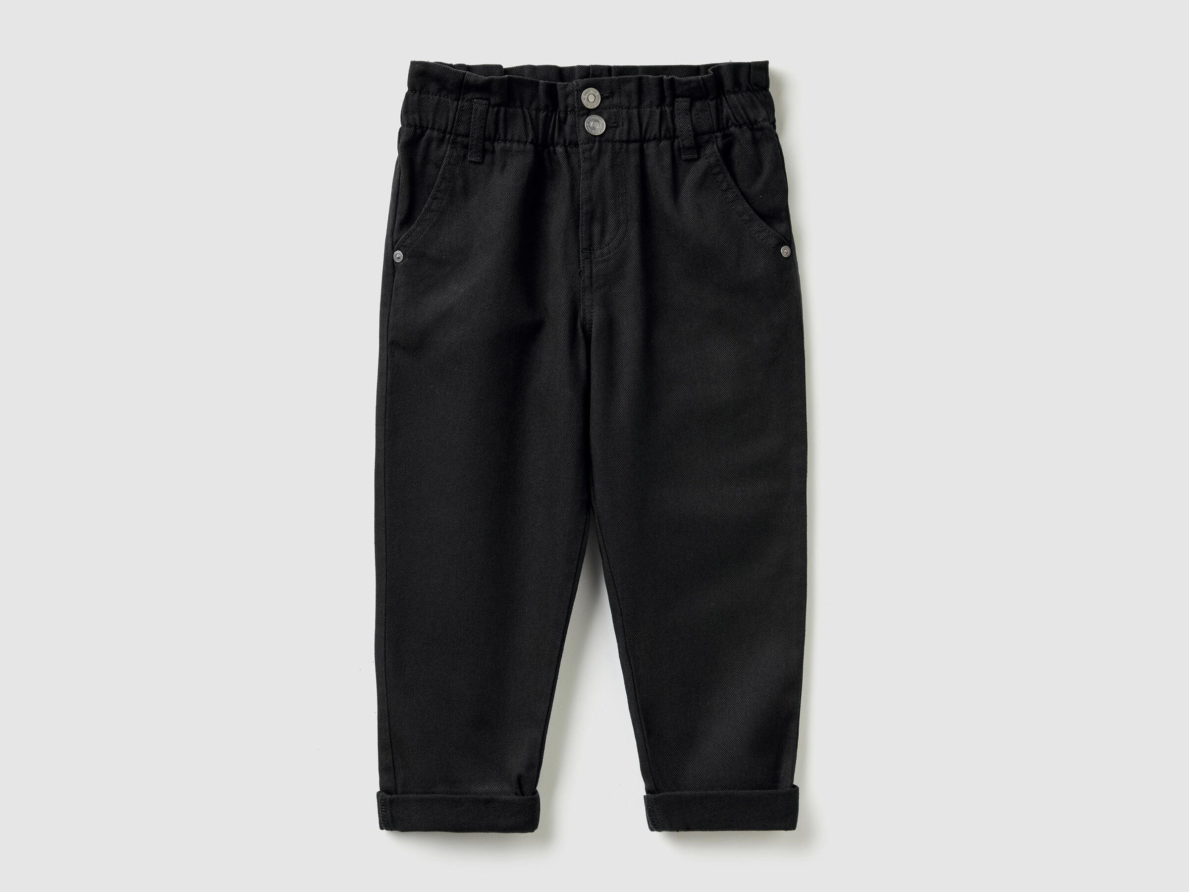 Pantaloni paperbag in twill image number null