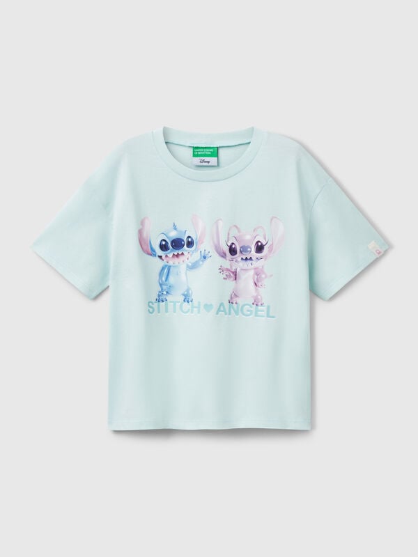T-shirt boxy fit Lilo & Stitch Bambina