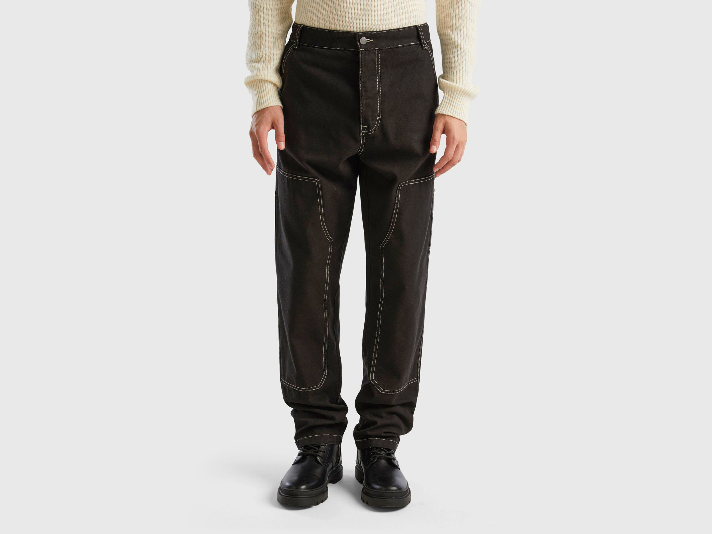 Pantaloni in tela di cotone