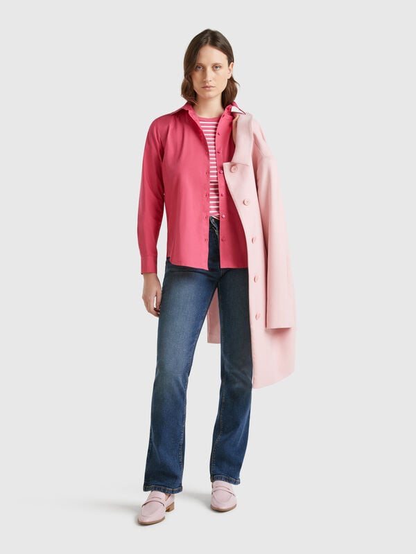 Jeans bootcut in misto cotone  Donna