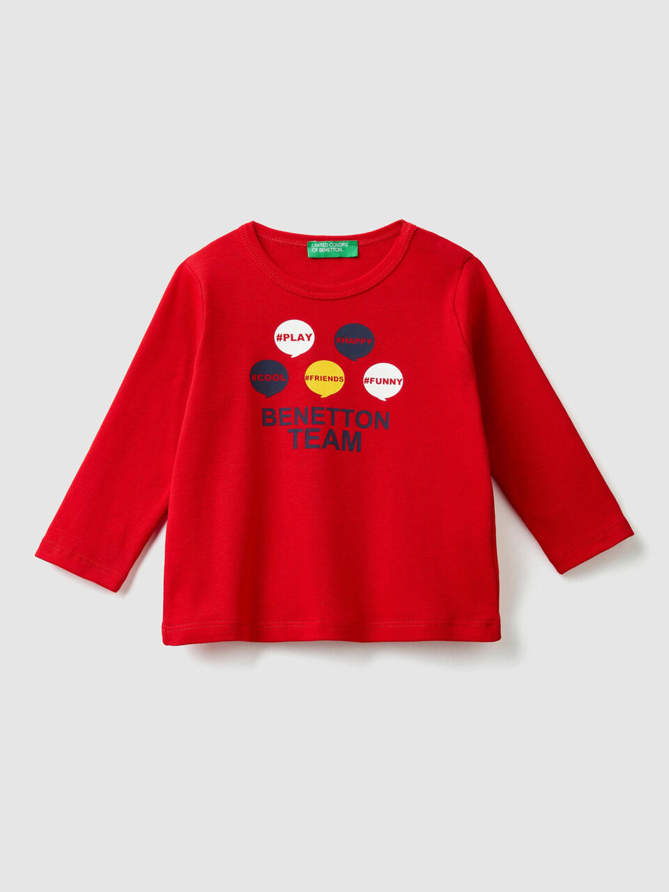 T-shirt a costine con stampa image number 1