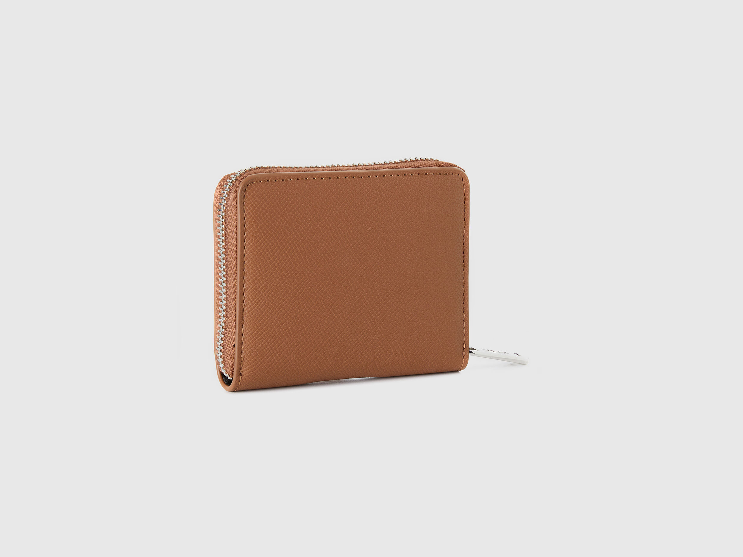 Portafoglio piccolo con zip Marrone Benetton