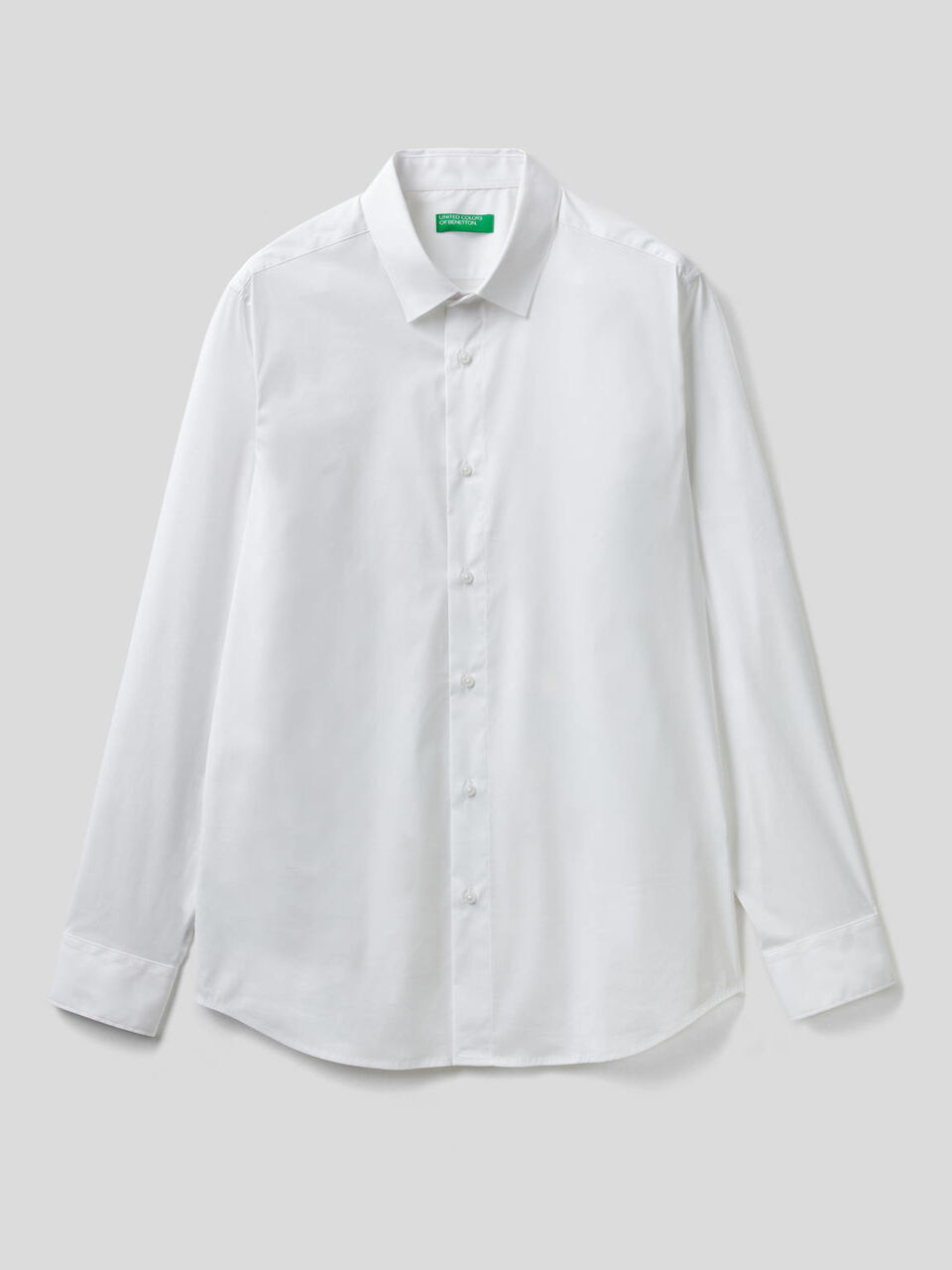 Camicia slim fit tinta unita image number 1