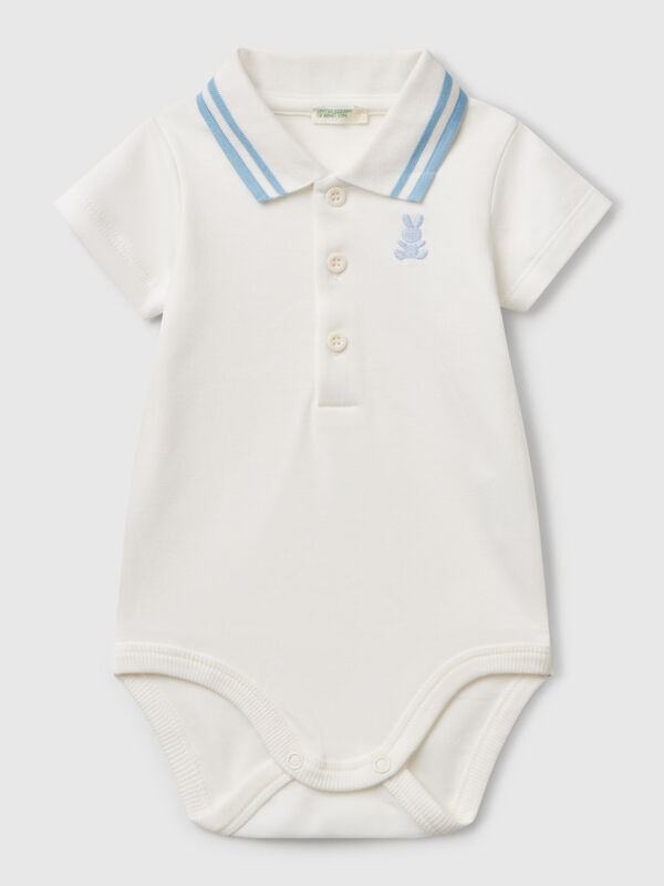 Body a polo in cotone Baby