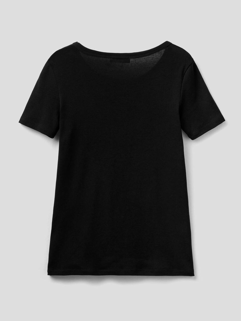 T-shirt 100% cotone con stampa logo glitter image number 2