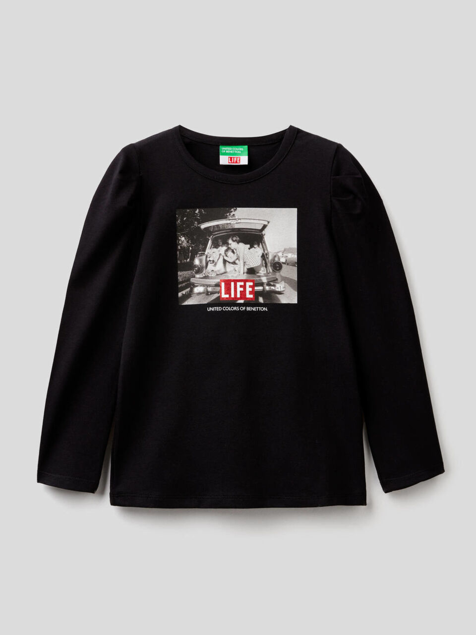 T-shirt Life manica lunga in cotone bio image number 1