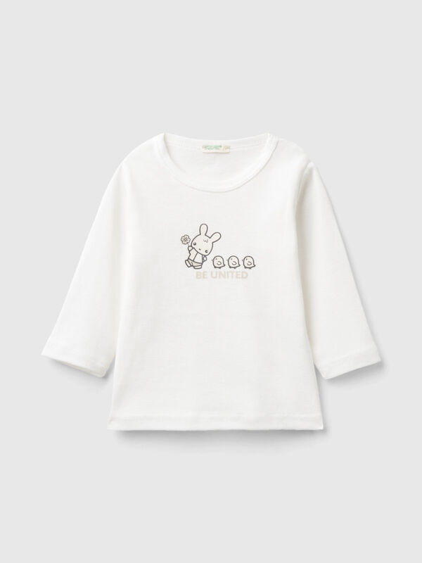 T-shirt manica lunga 100% cotone bio Baby