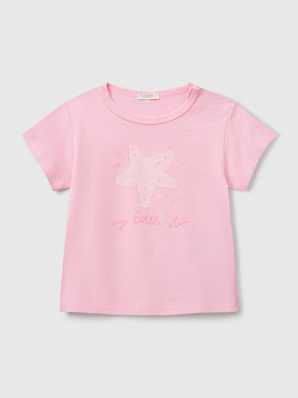T-shirt manica corta con stampa Baby
