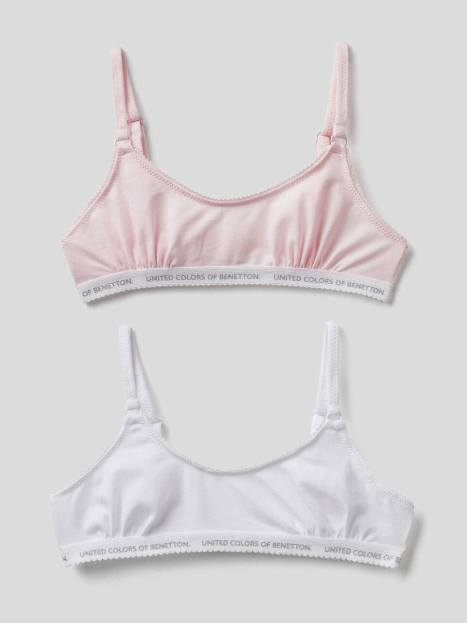 Due brassiere in cotone elasticizzato image number 1