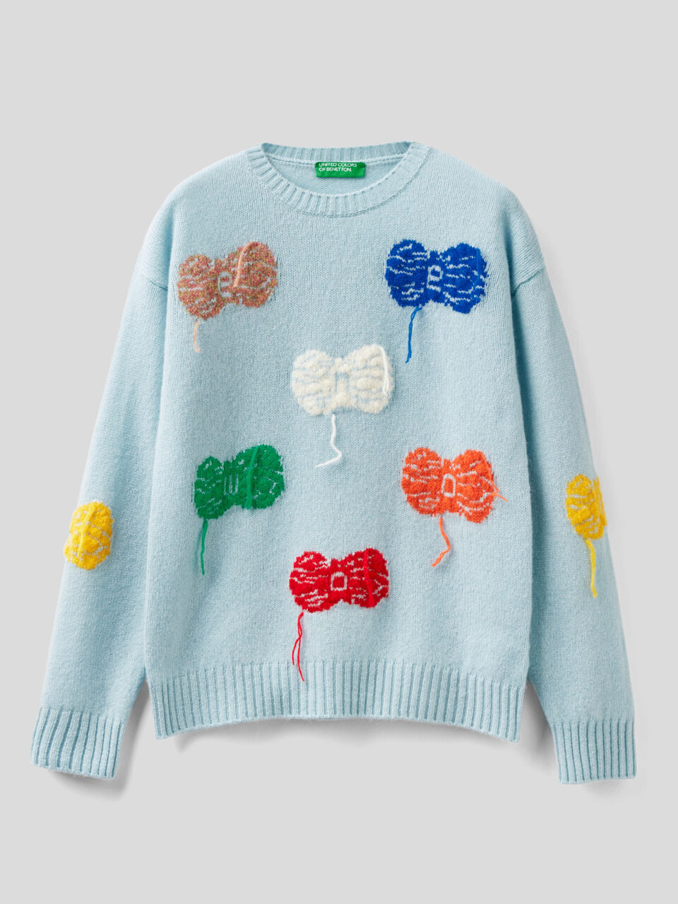 Maglia in lana Merino con gomitoli image number 1