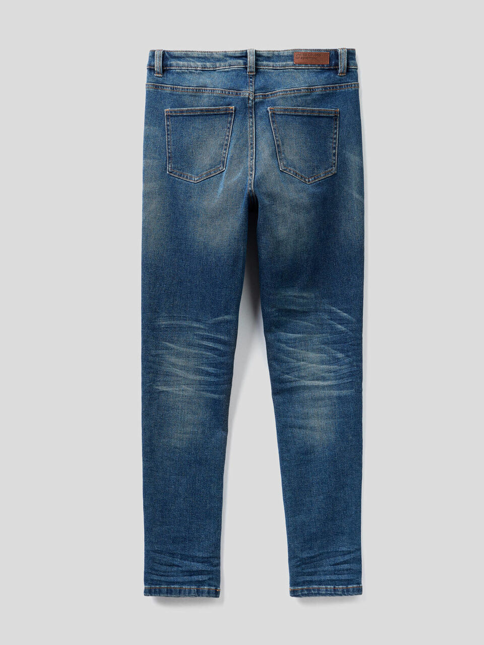 Jeans skinny in denim di cotone stretch image number 2