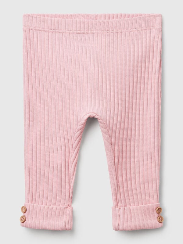 Leggings in cotone stretch Baby