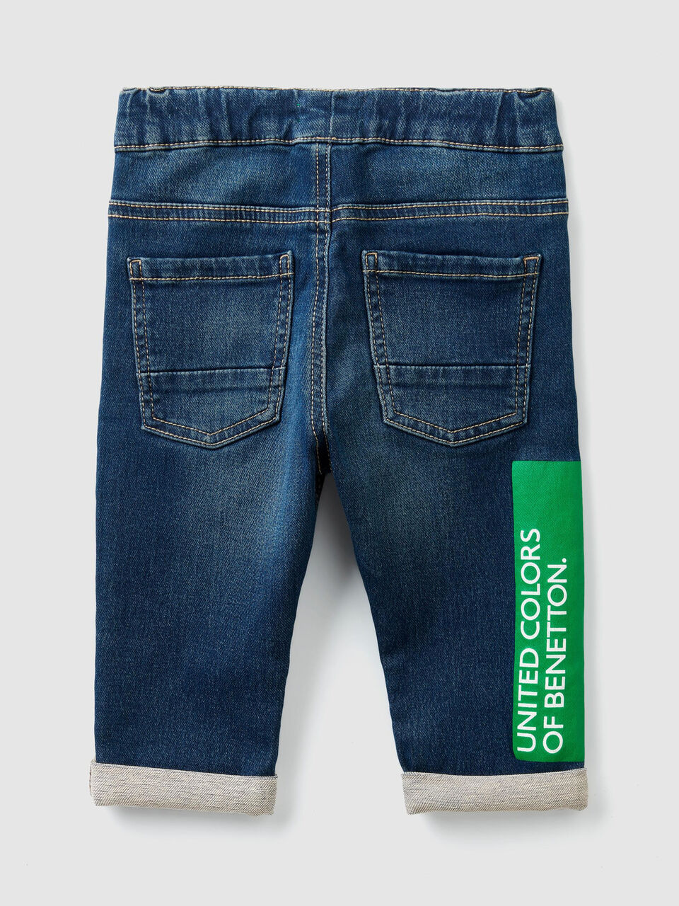 Jeans stretch con coulisse image number 2