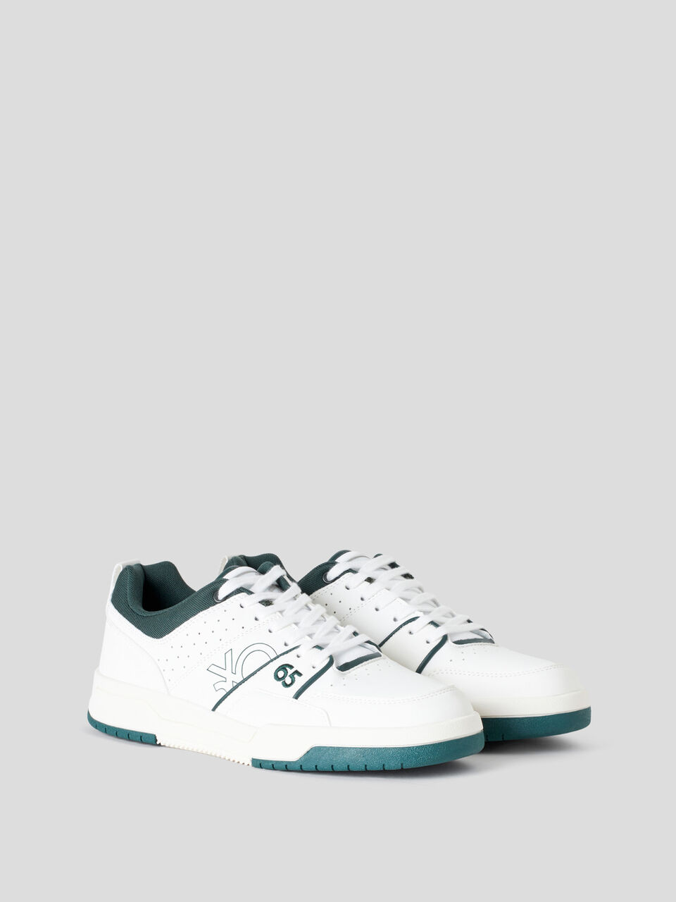 Sneakers basse con lacci e logo image number 1