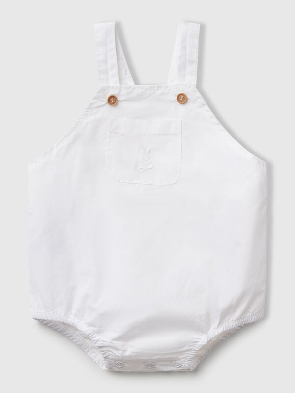 Pagliaccetto salopette in 100% cotone Baby