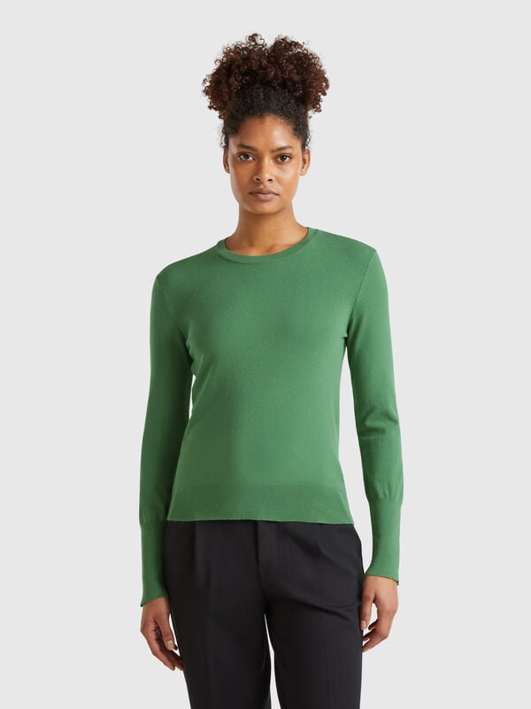 Maglioncino slim fit in misto viscosa Donna