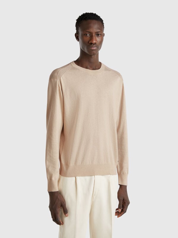 Maglione in misto viscosa e seta Uomo