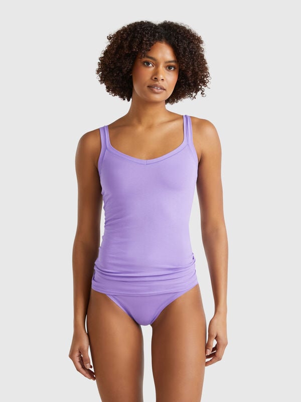 Canotta intima in cotone super stretch Donna