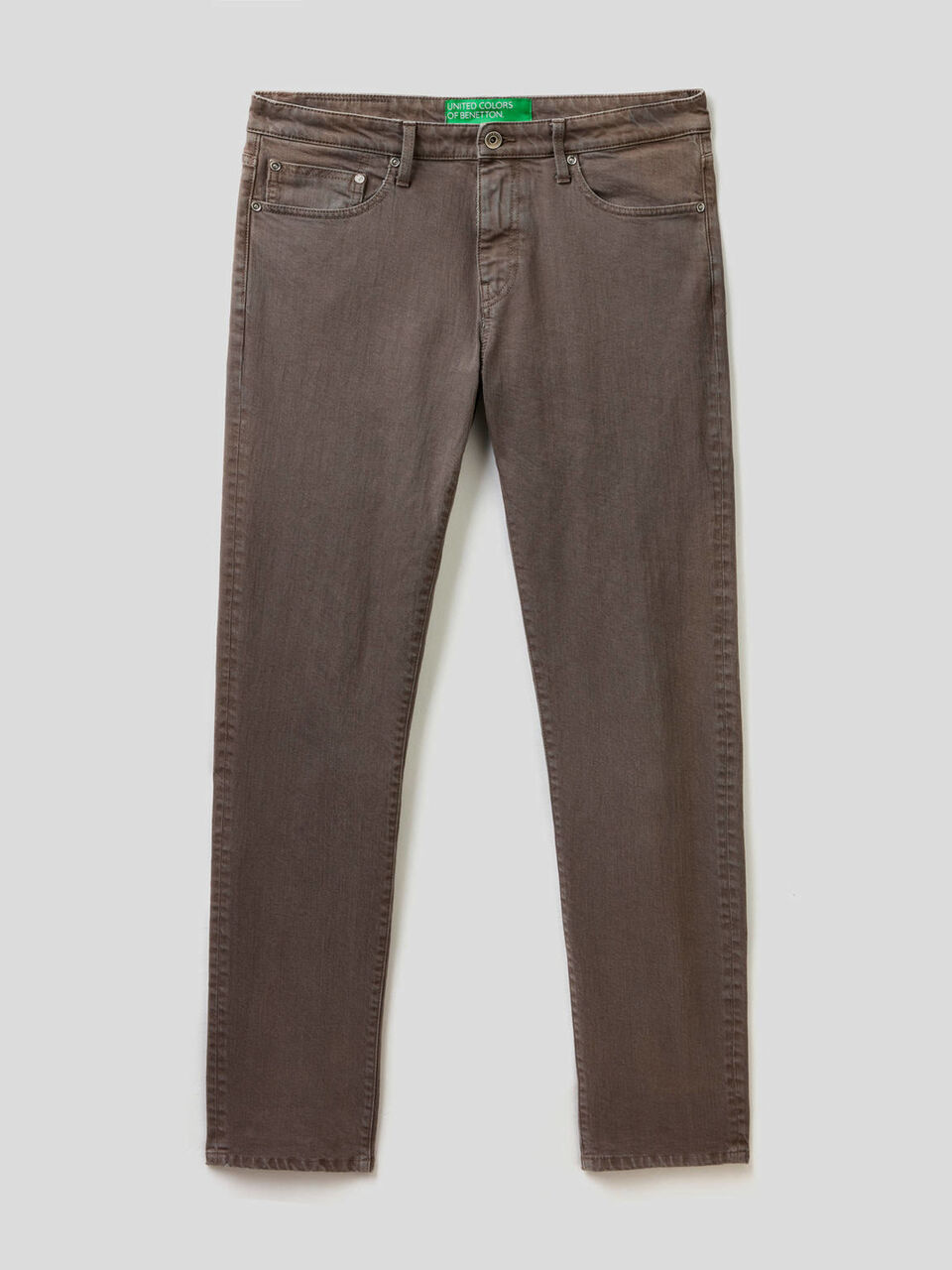 Pantaloni cinque tasche in cotone stretch image number 1