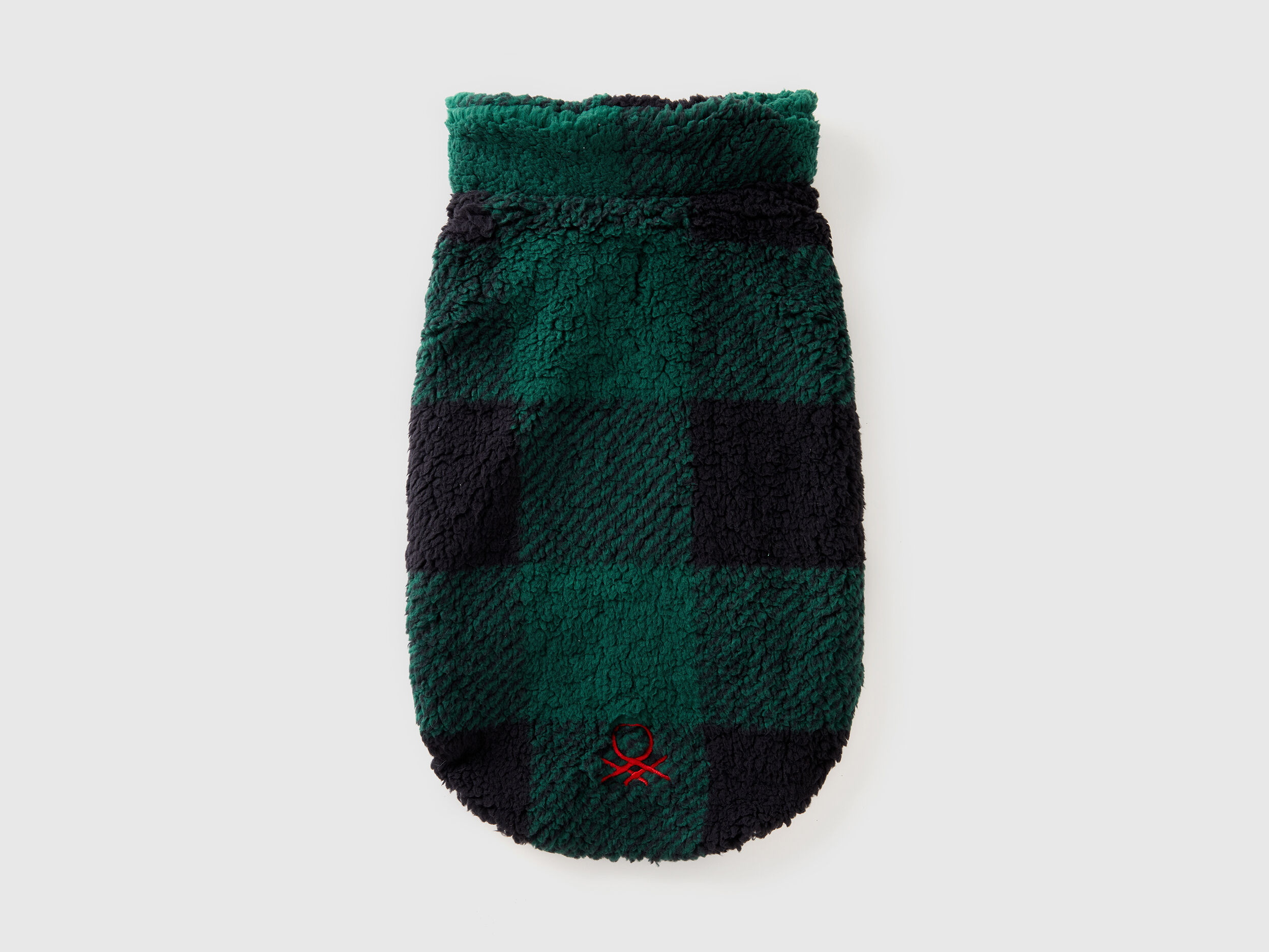 Cappotto per cani a quadri effetto orsetto Verde Benetton
