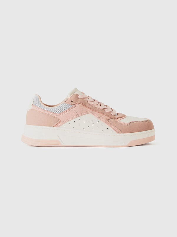 Sneakers basse effetto scamosciato Donna