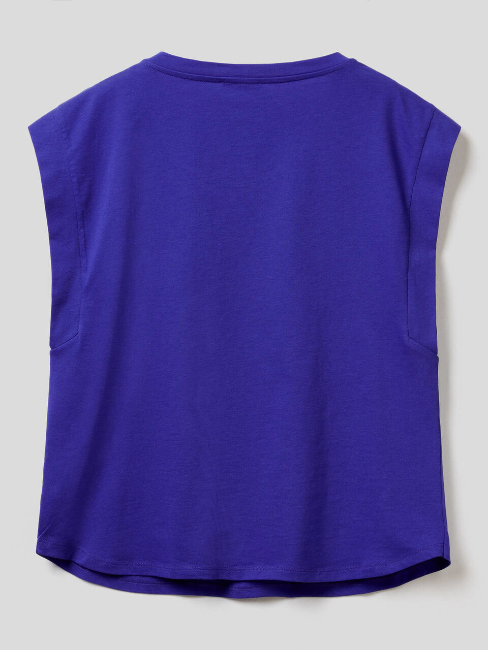 T-shirt in cotone con manica ad aletta image number 2