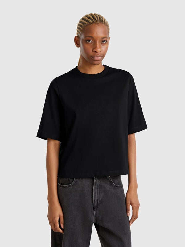 T-shirt boxy fit 100% cotone Donna