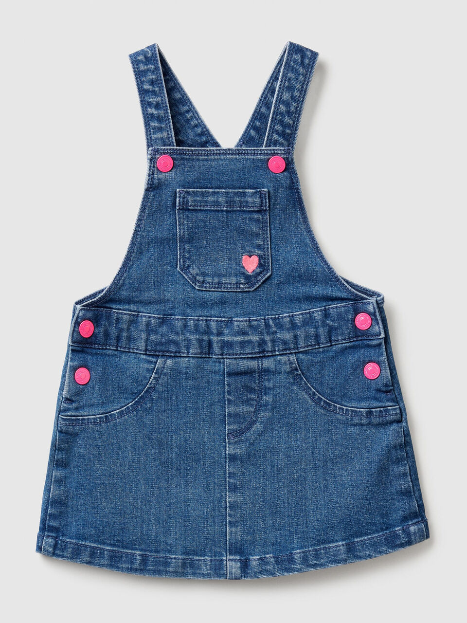 Gonna salopette in denim image number 1