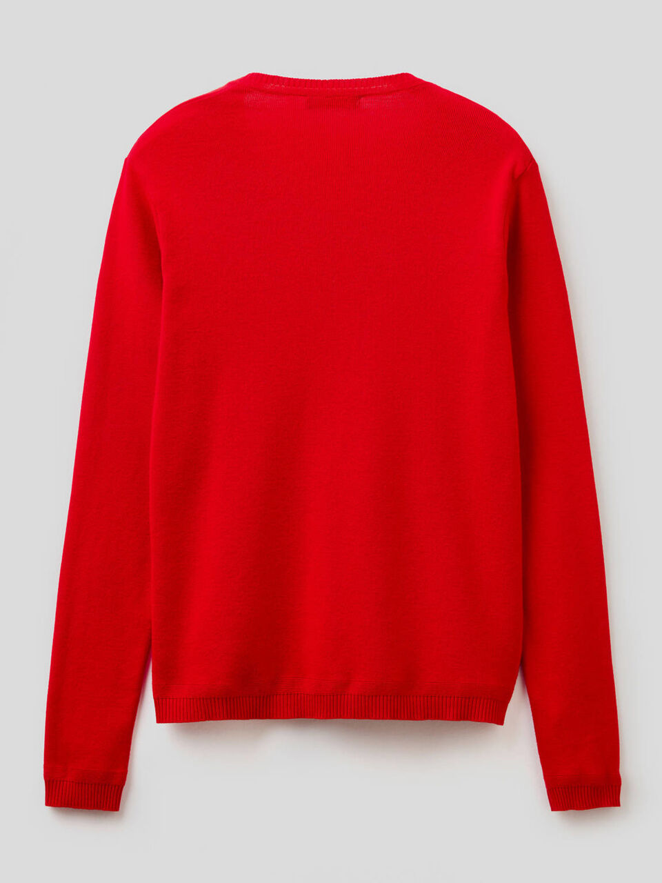 Maglia in puro cotone con scollo a V image number 2