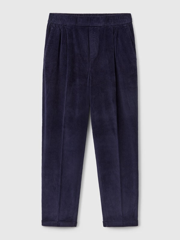 Chino in velluto con vita elasticizzata Chino in velluto con vita elasticizzata Donna
