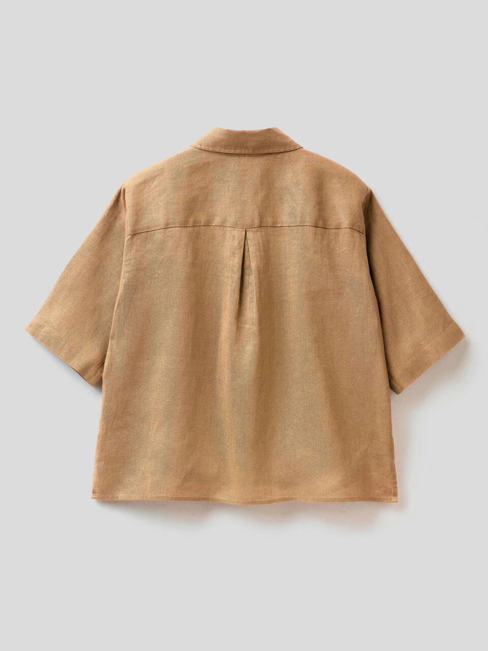 Camicia corta in puro lino image number 2