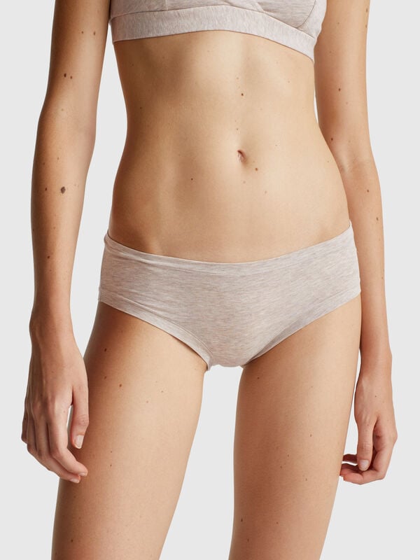 Slip fianco alto in cotone super stretch Donna