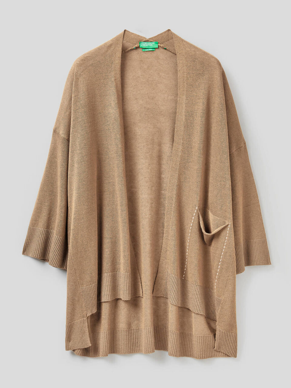 Cardigan aperto con manica a 3/4 image number 1