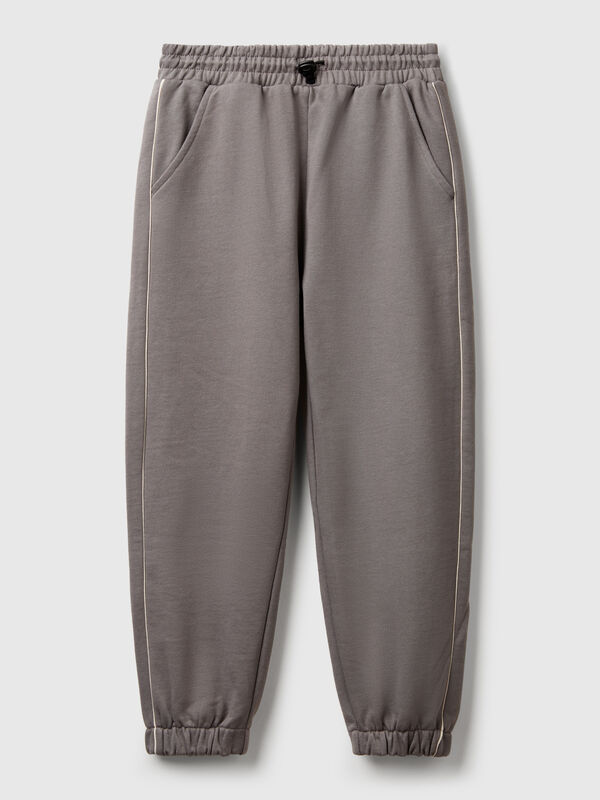 Pantaloni in felpa con piping Bambino