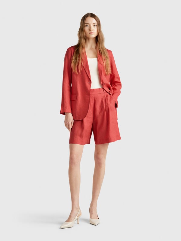 Bermuda 100% lino Donna