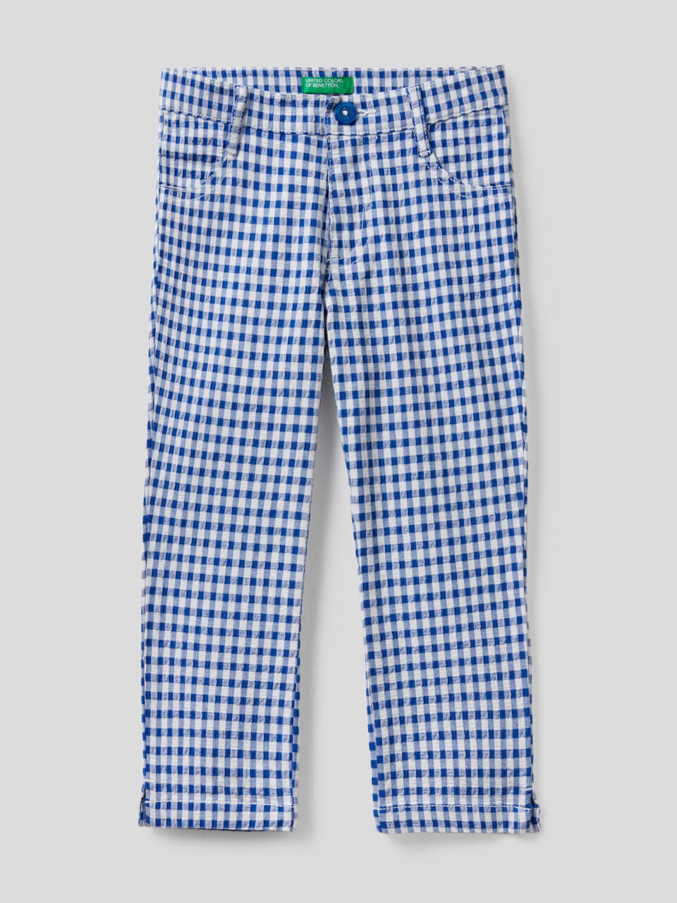 Pantaloni cropped a quadretti image number 1