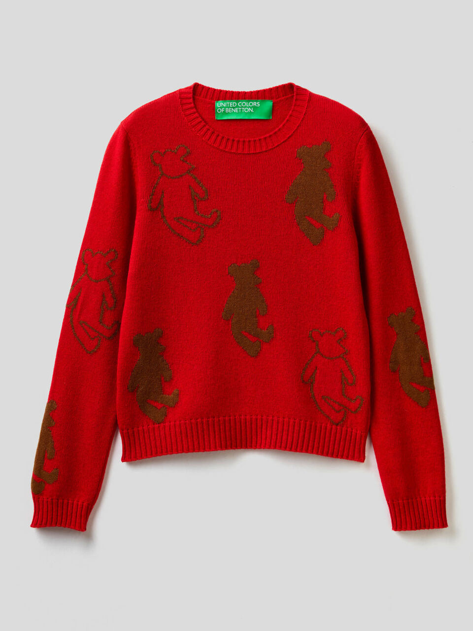 Maglia con orsetti ad intarsio image number 1