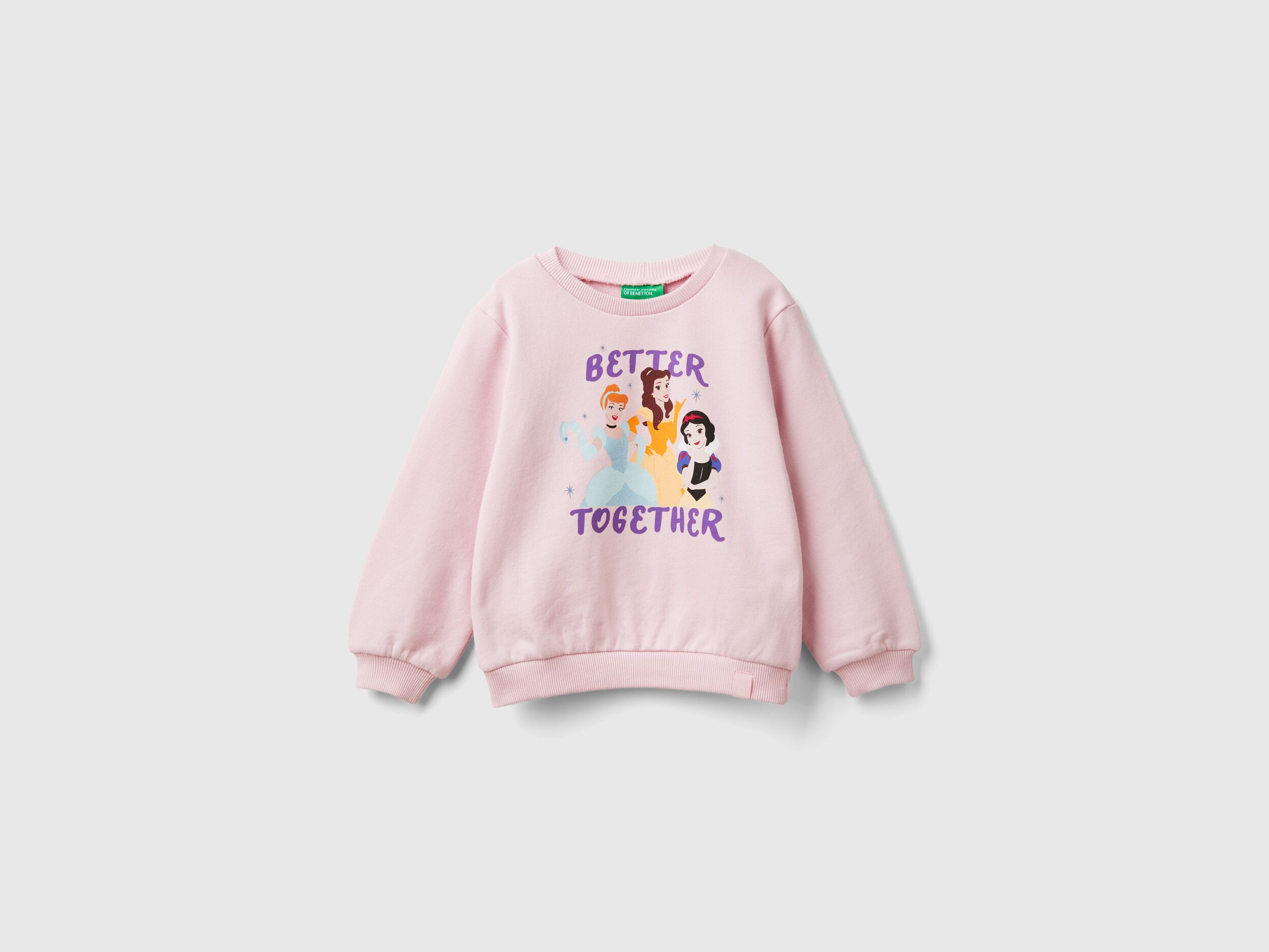 Felpa rosa principesse Disney Rosa Benetton