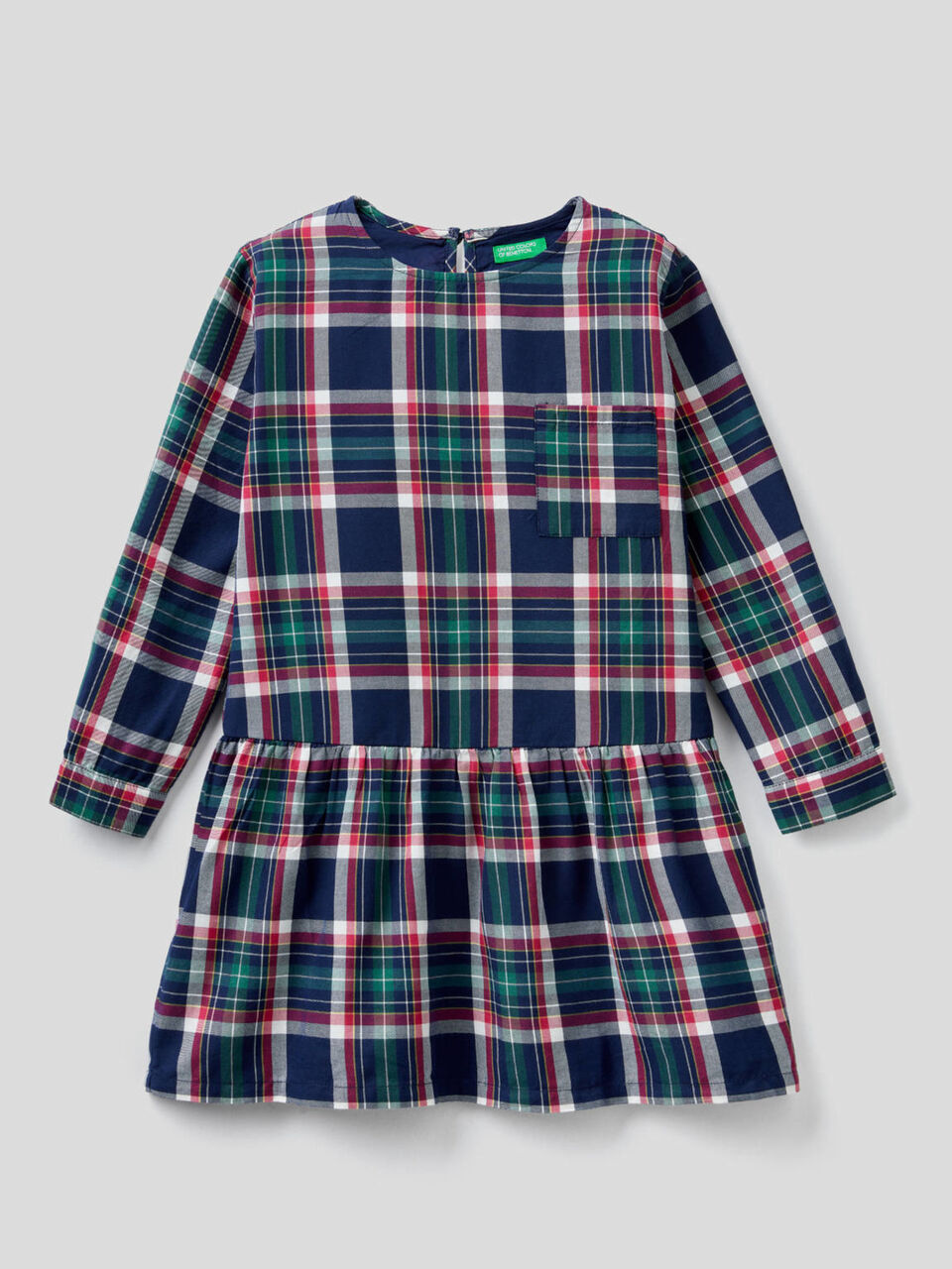 Vestito a quadri in misto cotone image number 1