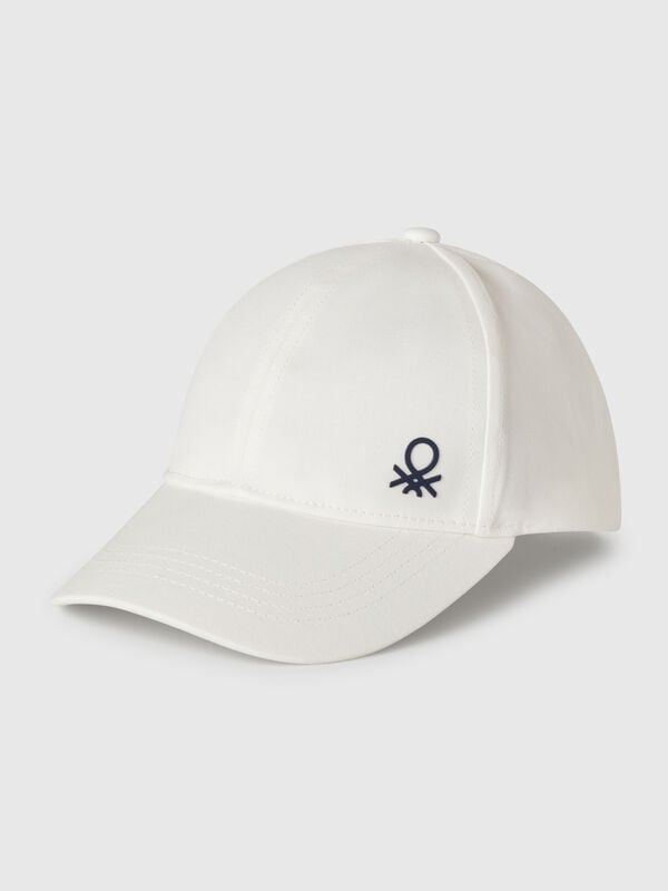 Cappellino in cotone con logo Bambino