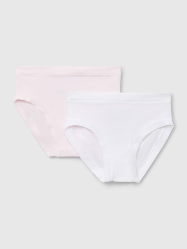 Due slip in cotone bio super stretch Bambina