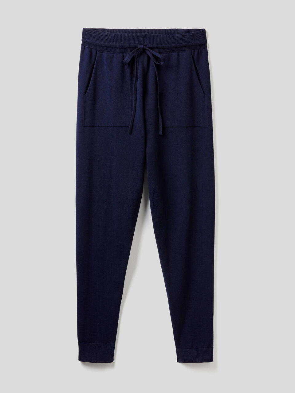 Pantaloni con coulisse in cotone tricot image number 1
