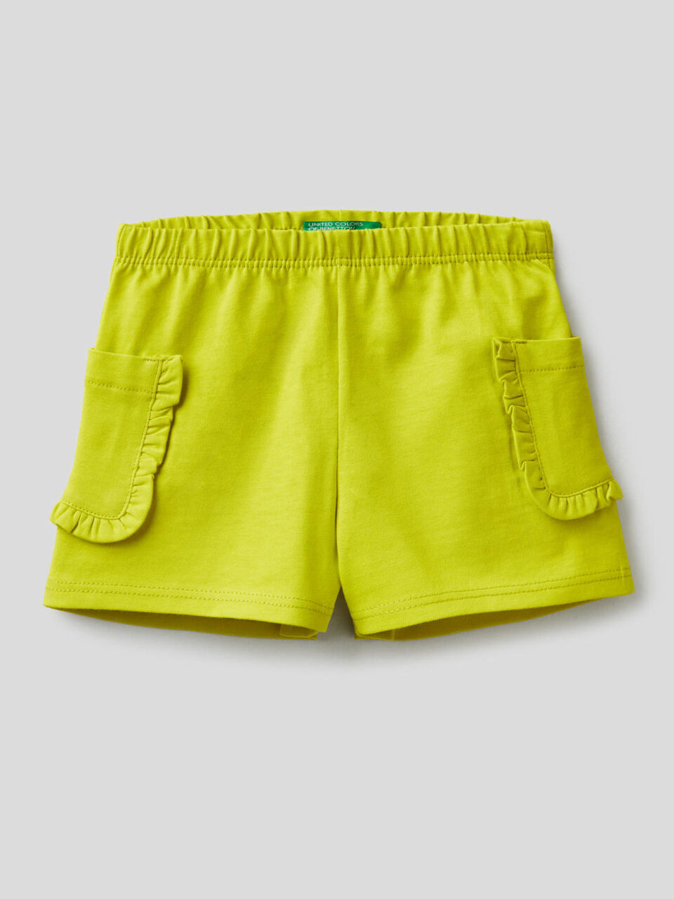 Shorts con tasche e rouches image number 1