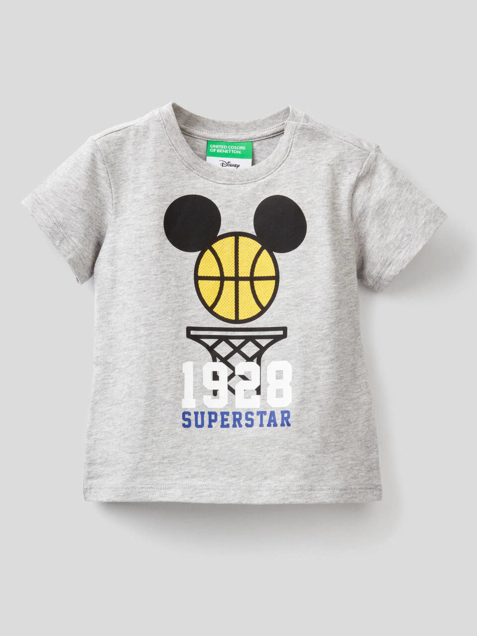 T-shirt in cotone con stampa Topolino image number 1
