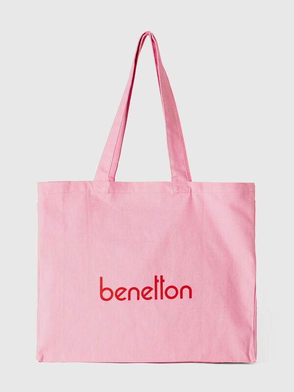 Tote bag rosa in puro cotone