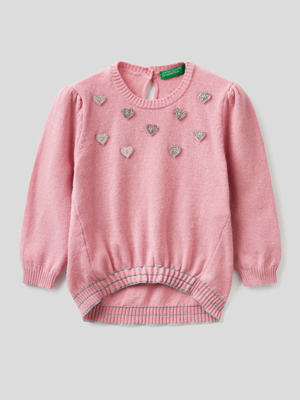 Maglia con applicazioni glitter image number 1